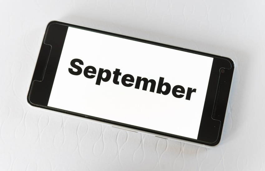 #30Words30Days September 2024 - "September" on a mobile phone